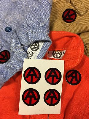 AT Sticker Action Team Man GI Joe Group Geyper Polistil Logo Patch Adventure NEU
