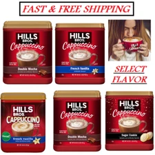 Hills Bros. Instant Cappuccino Mix,(16 oz, Pack of 1) - (Select Your Flavor)