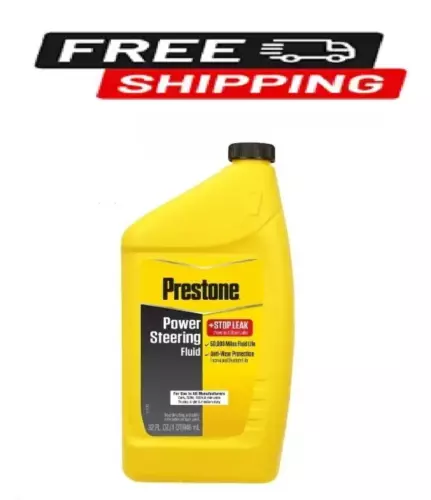 Prestone Power Steering Fluid Plus Stop Leak 32 Oz 50,000 Mile Life Free Shiping