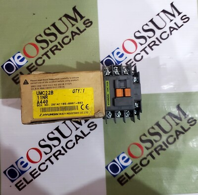 #ad HYUNDAI ELECTRIC UMC22B POWER CONTACTOR 22A VOLTAGE 440VAC FREE FAST SHIPPING $126.00