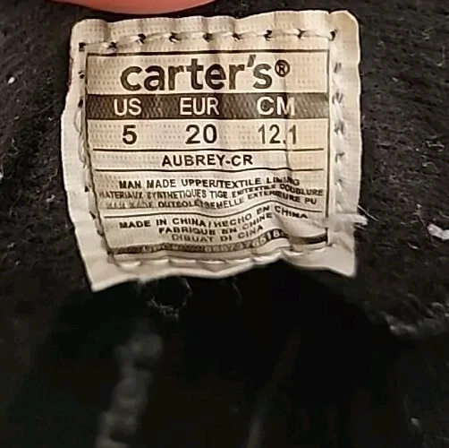 Botas de Moto ADORÁVEIS Carter’s Aubrey Meninas Tamanho 5 - Imagem 3 de 4