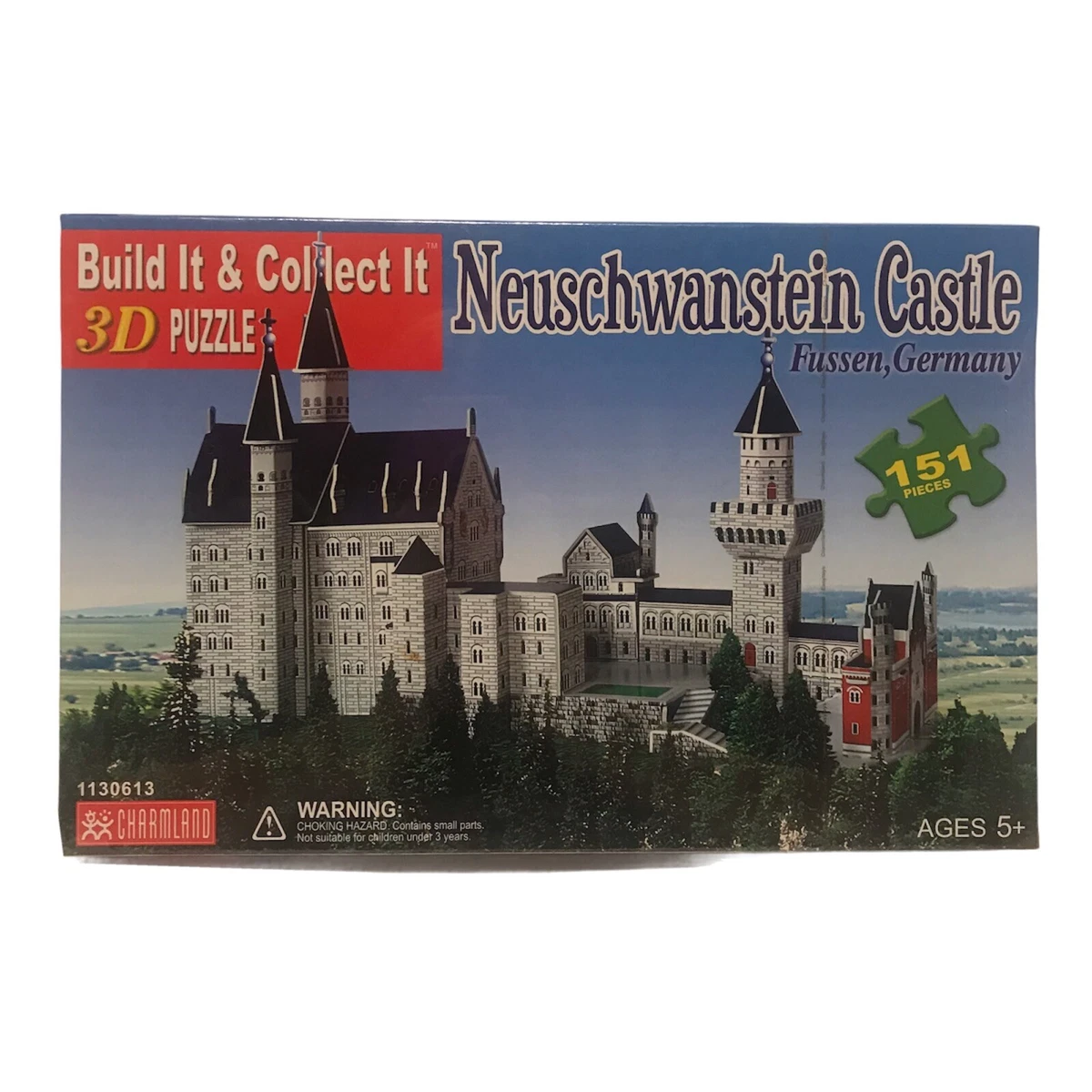 Neuschwanstein 19th Century Castle 3D Puzzle 151 Pieces Fussen