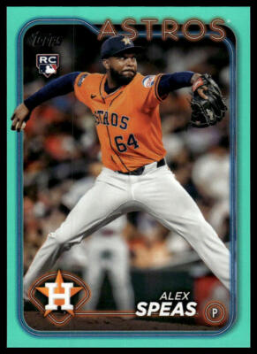 Alex Speas 2024 Topps Update #US222 Aqua RC Houston Astros