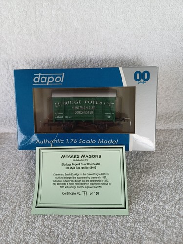 Dapol OO WESSEX WAGONS Limited Edition Eldridge Pope & Co SR Style Box Van 48402 | Zustand: Used