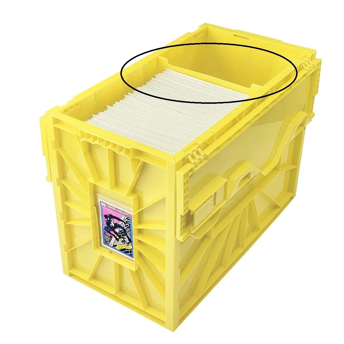 BCW Yellow Comic Book Bin Partitions Fit Short & Long Bins 3 Plastic Dividers