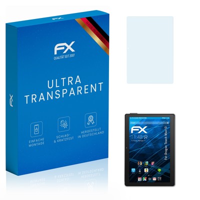 atFoliX 2x Displayschutzfolie für Dragon Touch Max10 Schutzfolie klar Folie