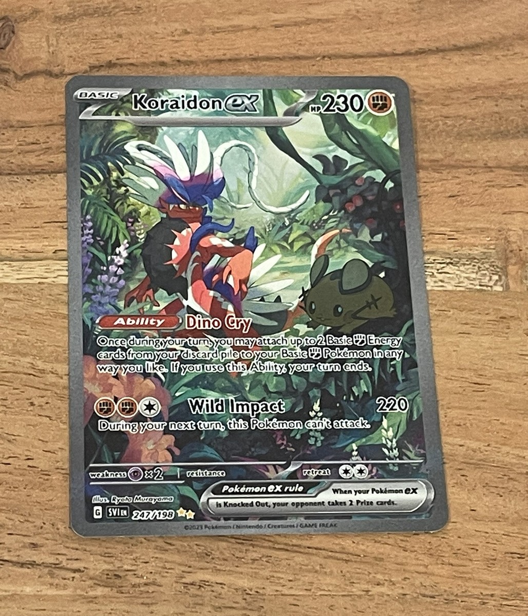 KORAIDON EX Scarlet & Violet 247/198 Alternate Art Pokemon Card NM