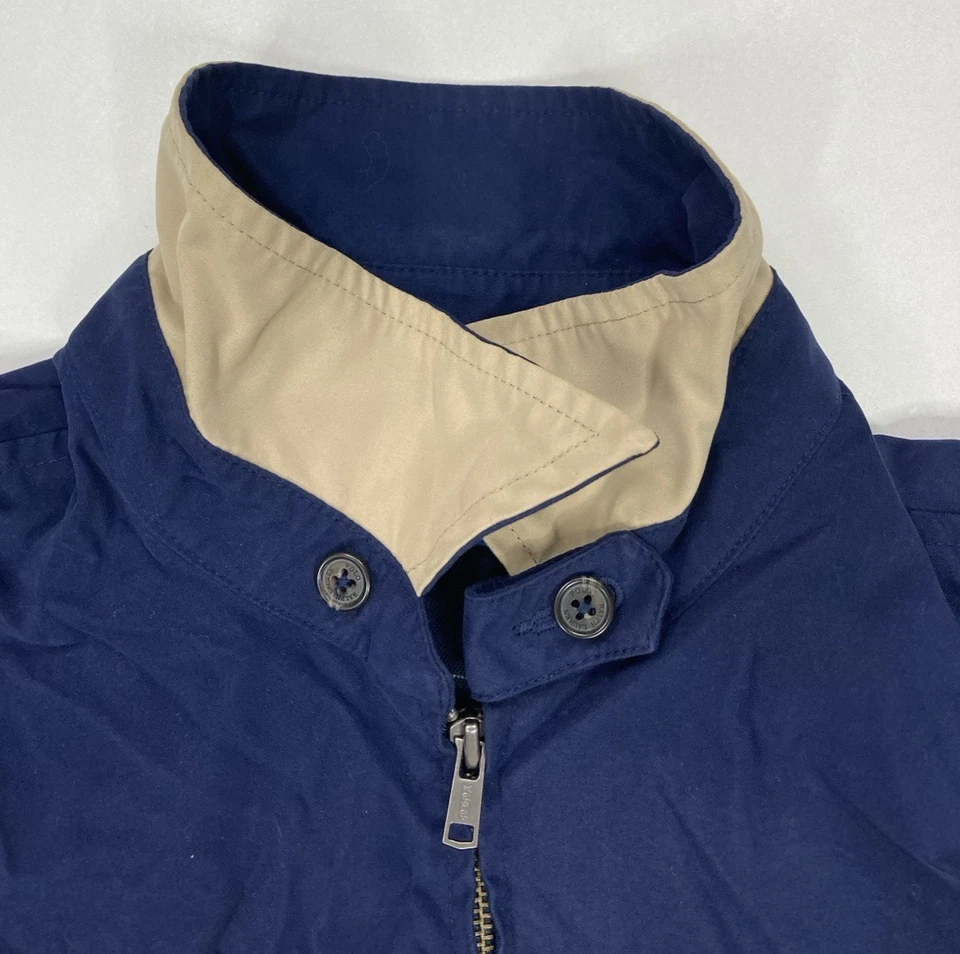 Polo Ralph Lauren Bi-Swing Jacket Men Large Blue Pony Beige Lined Plaid - Image 4 of 4