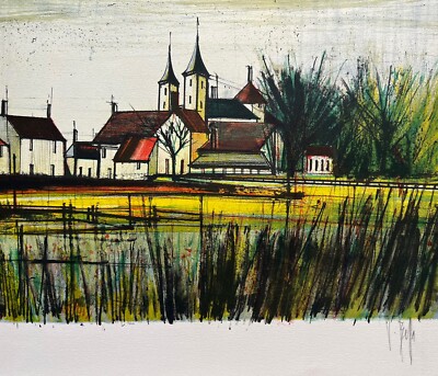 Bernard Buffet リトグラフ 風景画 139/250 Bernard Buffet in love with Br | Gazette Drouot