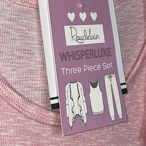 Roudelain Cardigan, Tank Top & Jogger Pants Pajama Set small - Bild 2 von 9