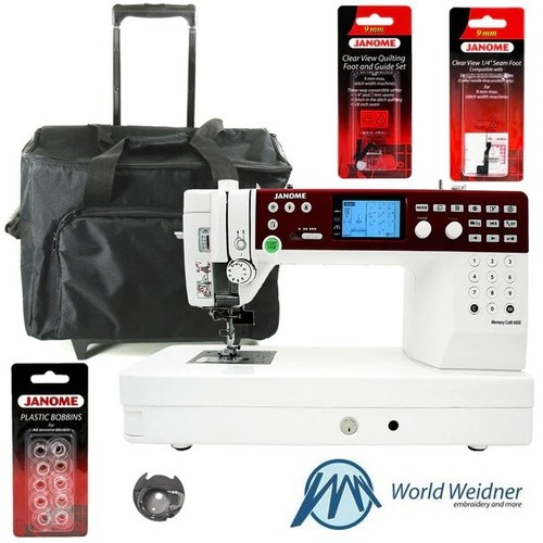 Janome Memory Craft 6650 Sewing and Quilting Machine + Warranty + Bonus