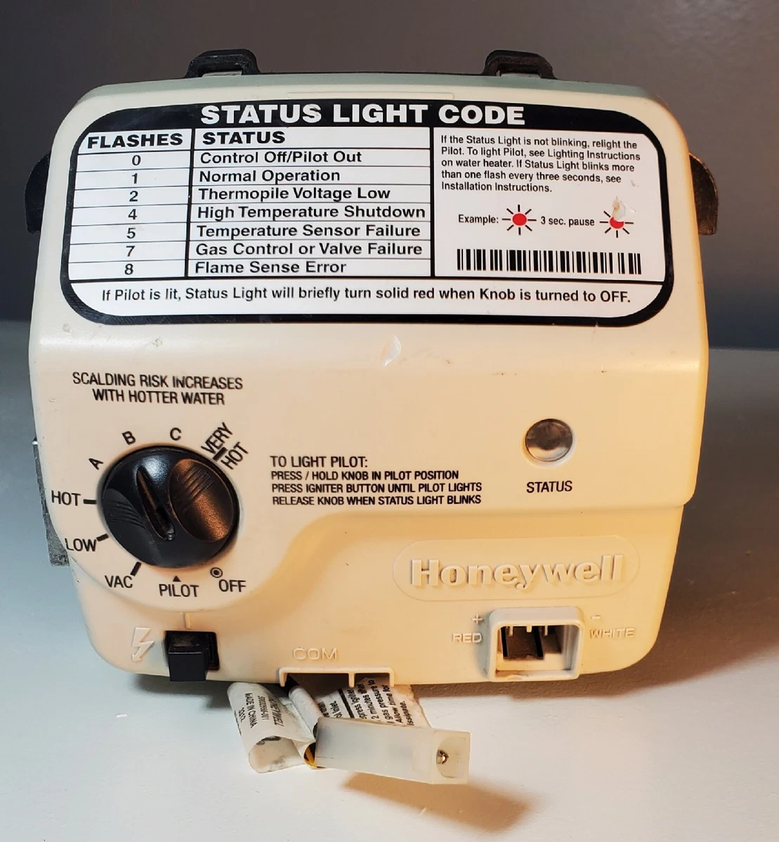 Honeywell Water Heater Gas Control Valve WV8840B1109 Excellent Condition |  eBay