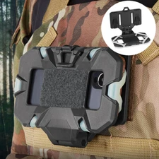 Tactical Molle Chest Phone Navigation Holder Mount Plate Phone Universal Size