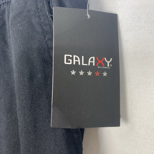 Galaxy Men's Jogger Pant Flex 4 Way Stretch Fabric Drawstring Size XL Black NWT - Picture 3 of 10