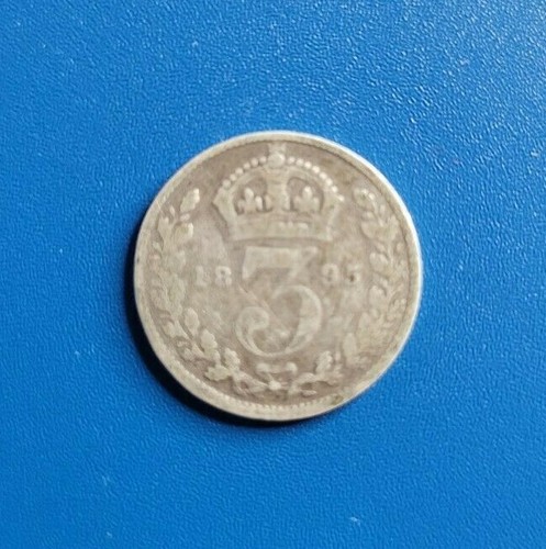 Great Britain - Threepence - 1895 - 0.925 Silver - KM# 777 - Picture 2 of 2