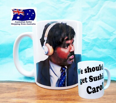 #ad #ad We should Get Sushi Carol funny coffee Mug 11oz KimWestARt AU $14.00