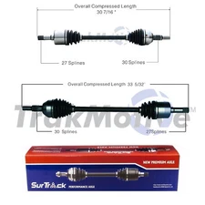 For Cadillac CTS 2003-2007 RWD Pair of Rear CV Axle Shafts SurTrack Set