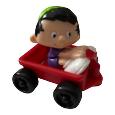 McDonalds 1994 Bobby's World Bobbys Boy In Wagon Rolling Figure Toy