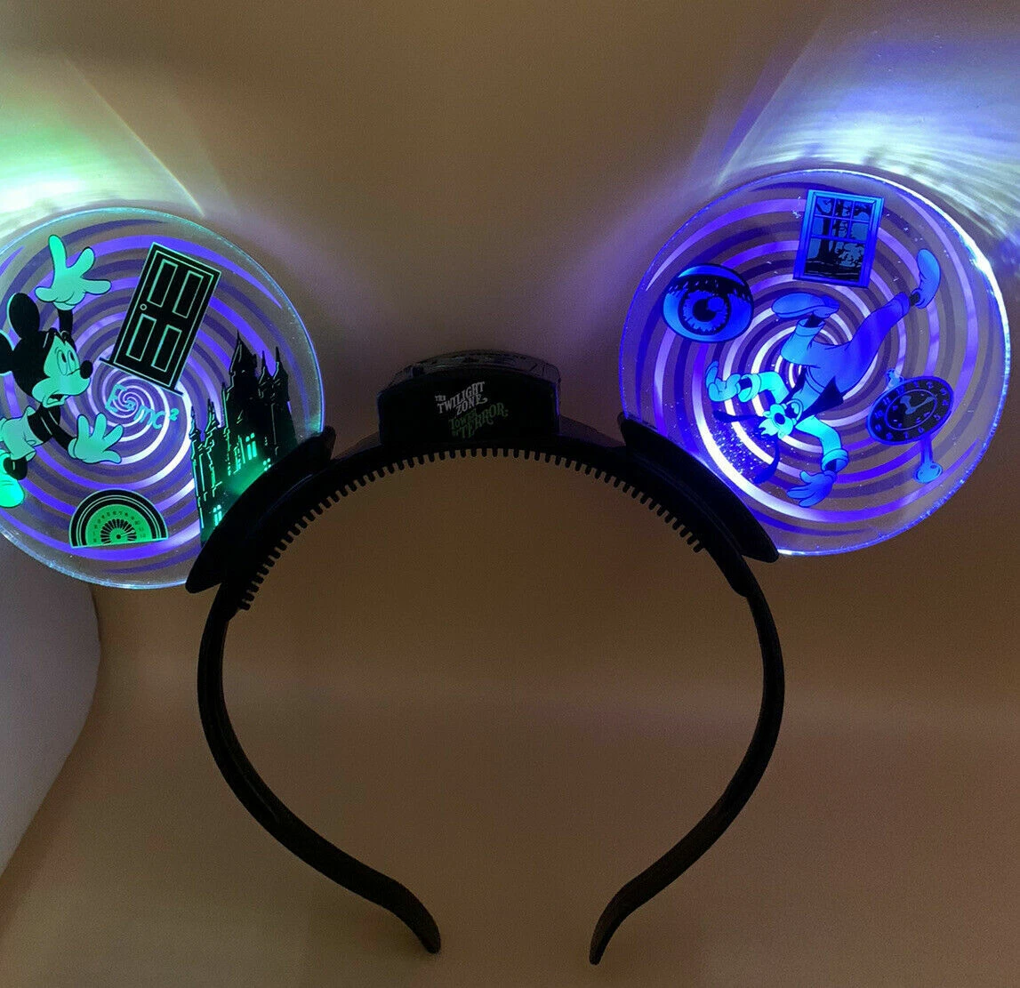 Plush headband and light up ear Mickey Disney Headband for adult www