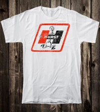 Hot Rod Tee T Shirt Drag Race Nostalgia Hurst Guy Mascot Floor Shifter