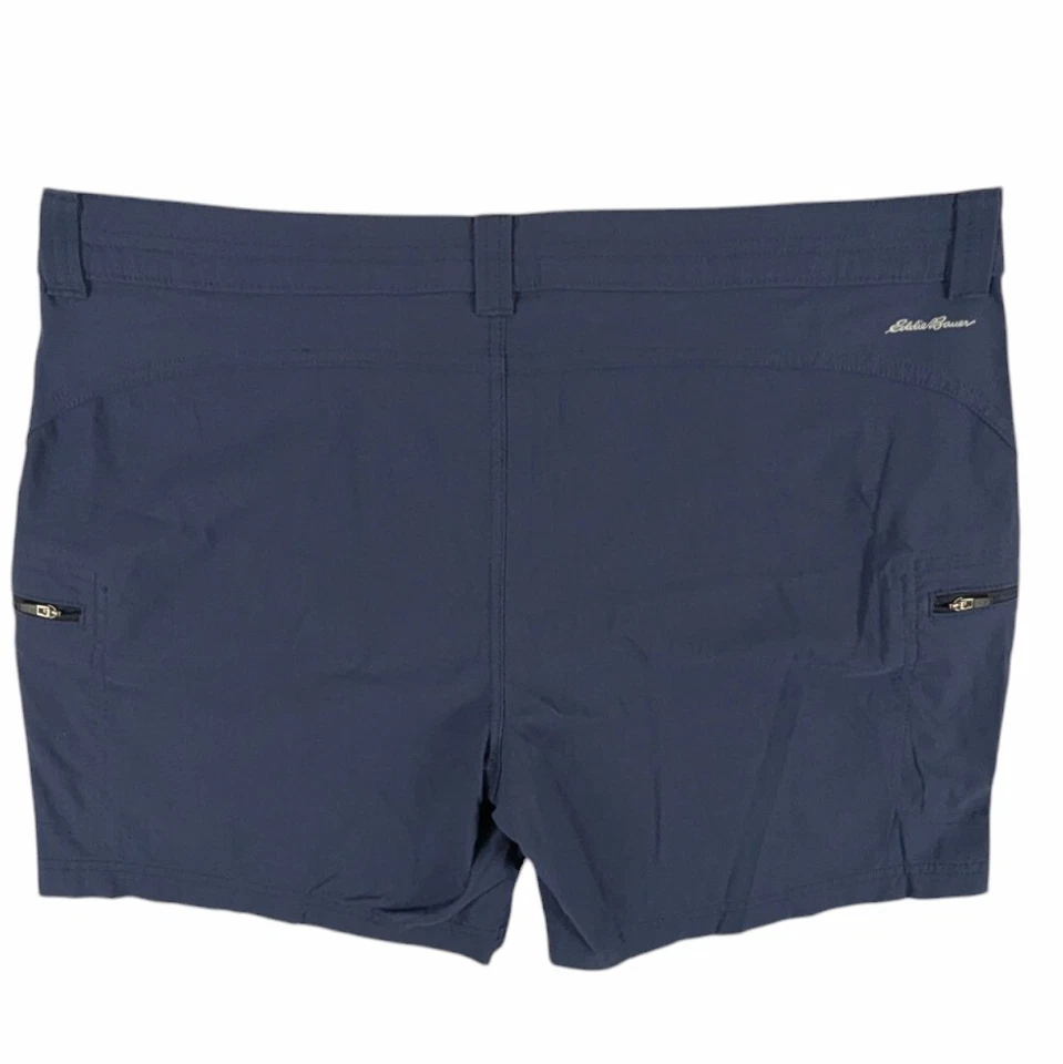 Pantalón Corto Eddie Bauer First Ascent Guide Pro Para Mujer Talla 14P Azul Nylon Exterior Usado en Excelente Condición Foto 2 de 4
