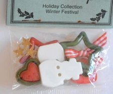 Winter Festival / Dress It Up Winter Crafts / Hearts ~ Snowmen ~ Stars ~ Ribbon