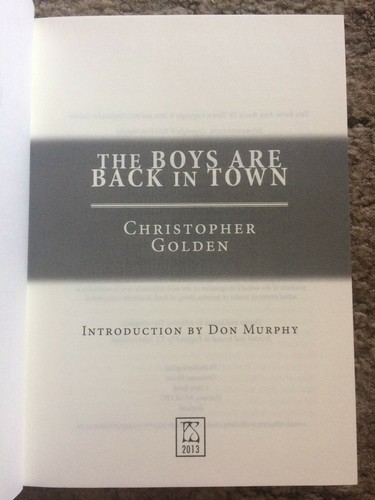 THE BOYS ARE BACK IN TOWN Christopher Golden 200 copy SIGNED/LIMITED HC PS Pub - Picture 5 of 7