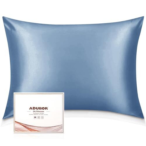 Adubor Silk Pillowcase for Hair and Skin 23 Momme Mulberry Silk Pillow Covers-image
