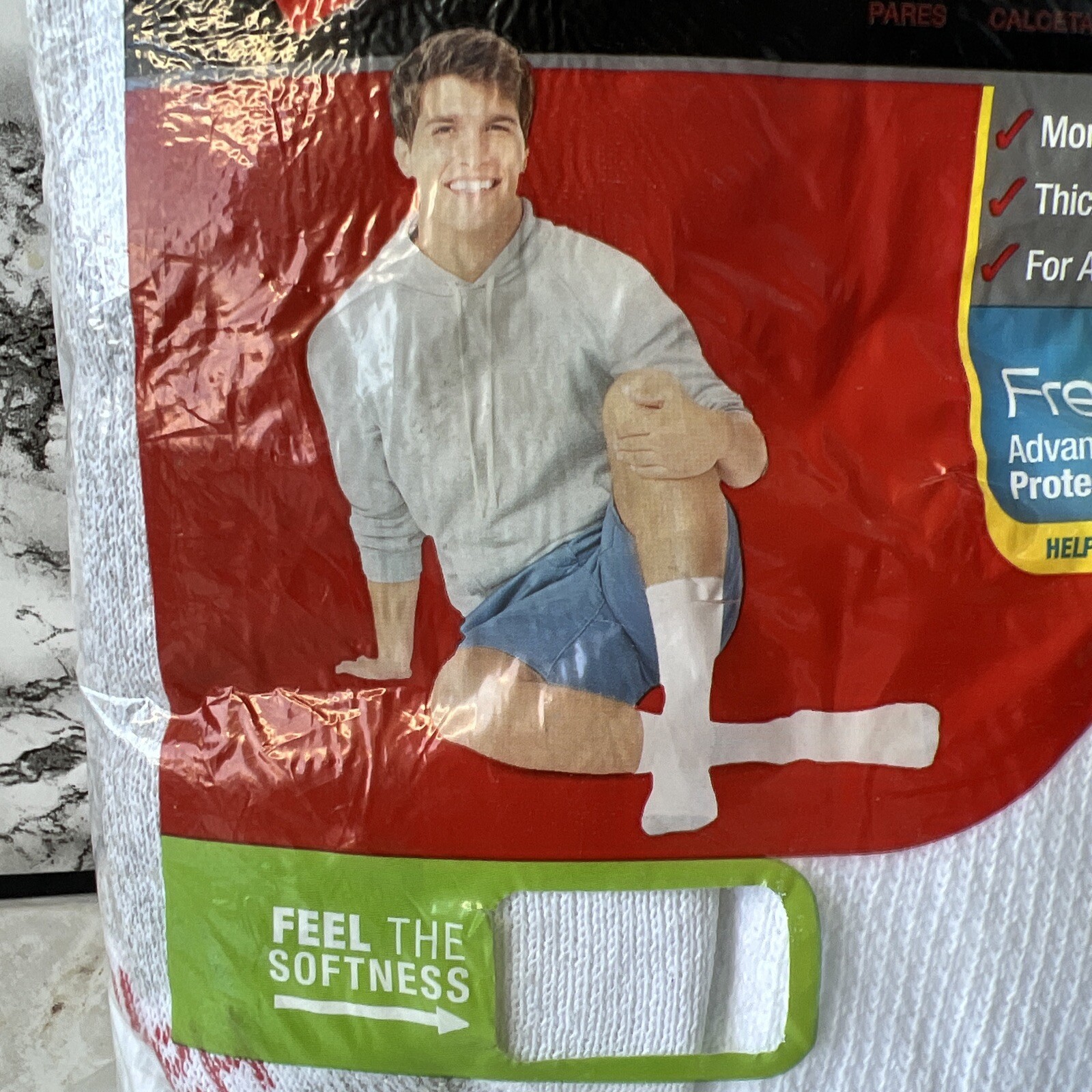 Men’s Hanes 12Pair FreshIQ White Cushioned Crew Socks, Size 612 38257754926 eBay