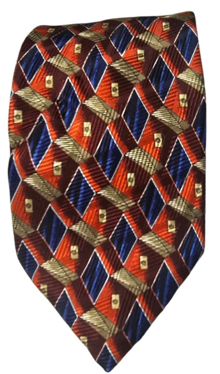 Robert Talbott Studio Silk Neck Tie Black Blue & … - image 2