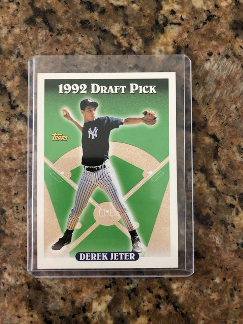 1993 Topps Derek Jeter 1992 Draft Pick Rookie Card RC Gold 98 Yankees 