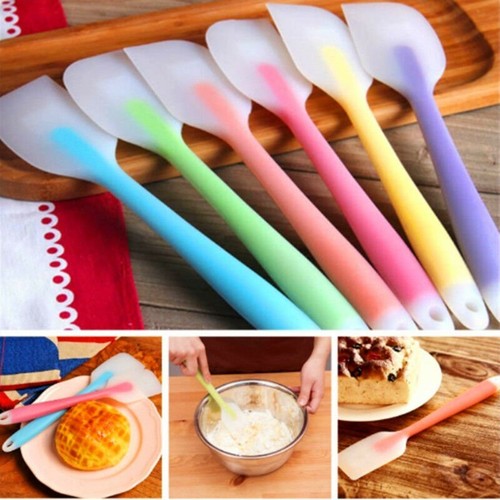 Silicone Heat Resistant Non-stick Rubber Spatula Spoon Kitchen Cooking Tool - Picture 4 of 15