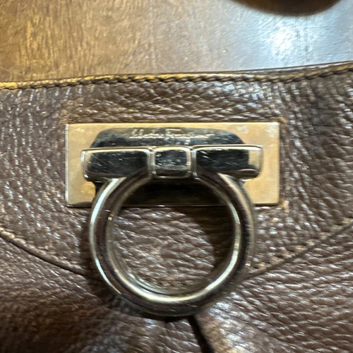 Ferragamo Graziella Crossbody Bag Brown Leather - Picture 9 of 16