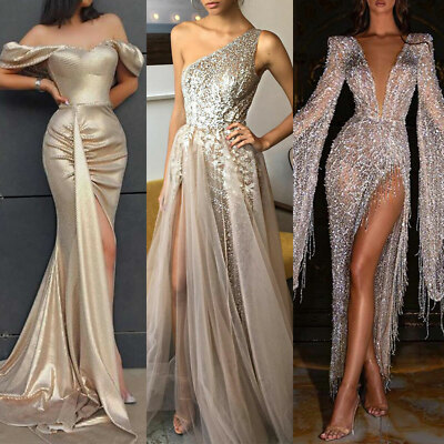 long sequin evening gowns