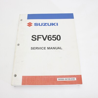 2009 Suzuki Gladius SFV650 Service Manual 99500-36190-03E