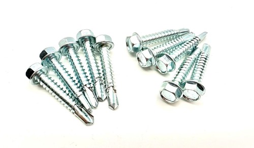 Tornillos de tek de perforación automática de 5,5 mmx32 mm cabeza hexagonal 12 G x 1 1/2" REVESTIMIENTO DE TECHO DE ZINC - Imagen 7 de 7