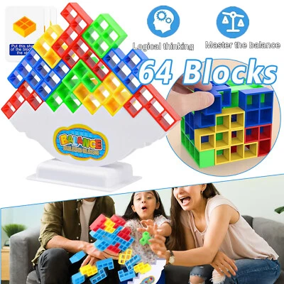 MARKENLOS Tetra Tower Spiel Balance Spielzeug Stapelblöcke Stapeln Spielzeug Puzzlespiele