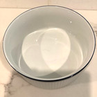 2 DANSK BISTRO WHITE W/ NAVY BLUE RIMS ROUND SERVING BOWLS 7" and 8" — photo 7