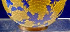 Vintage Beautiful Blue Cloisonne Vase with Peach and Cherry Blossoms — photo 6