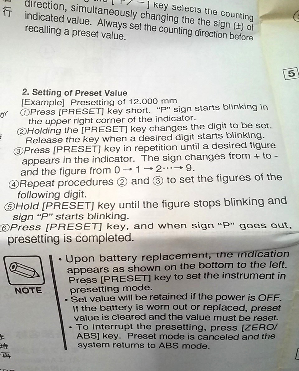 Mitutoyo 543-272 Electronic Dial Indicator Lug Back Inch-Metric .0005"/.01mm NOS