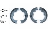Textar Bremsbackensatz, Feststellbremse 91066100 FüR Toyota