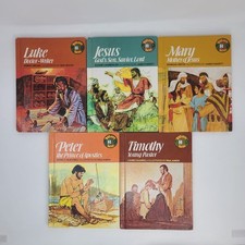 VALUE BUNDLE: 5 Broadman Press BibLearn Books Kids Bible Stories Lot 1976-1978