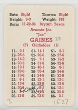 1966 APBA Baseball 1965 Season Joe Gaines fm0