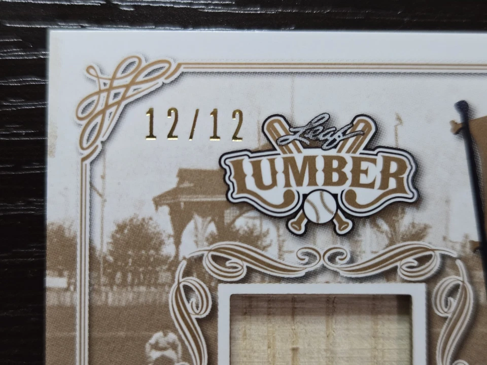 2021 Leaf Lumber Stan Musial Nickname Fame Bat Relic #NF-30 Card 12/12 Cardinals - Image 3 of 4