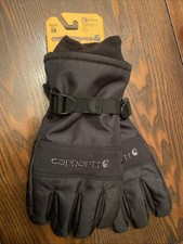 Carhartt Men  s Gloves GLO511-M Size Large. Waterproof Insulated Knit Secure Cuff