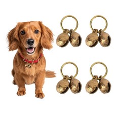 Extra Loud Copper Dog Bells, Collar Brass Pet Bells Vintage Copper Collar Cha...