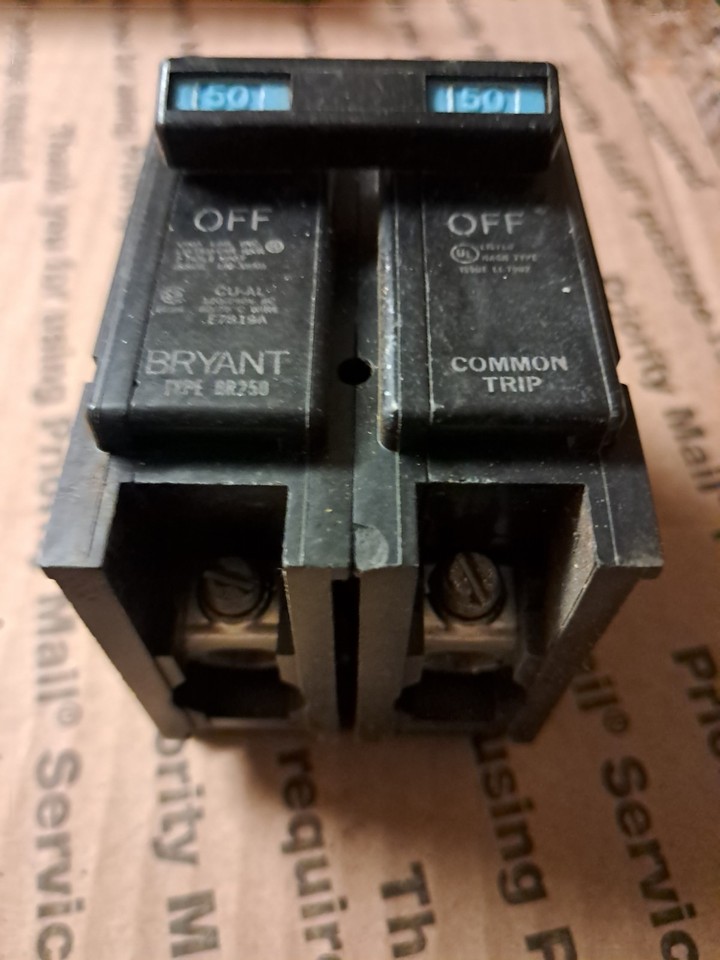 bryant-type-br250-50-amp-240-volt-double-pole-circuit-breaker-tested-ebay