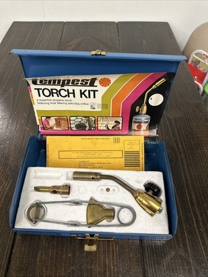Vintage Tempest Multi-purpose Propane Torch Kit in Metal Case