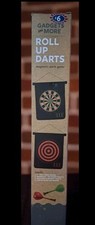Image of Gadget And More Magnetic Hanging Roll Up Dart Board With Flat Darts