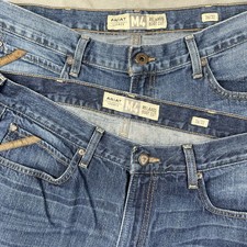 Ariat M4 Legacy Jeans Mens 36x31 Blue Relaxed Bootcut Stretch Denim Lot Of 2 EUC